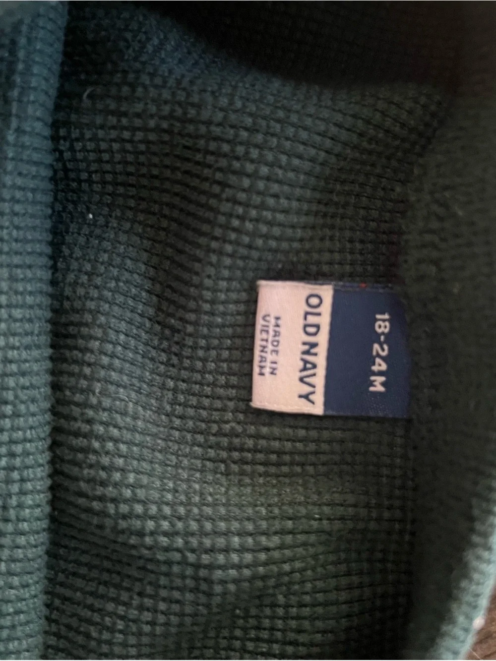 Old Navy Kids Ribbed Mock Neck Sweater and pants in Deep Green
